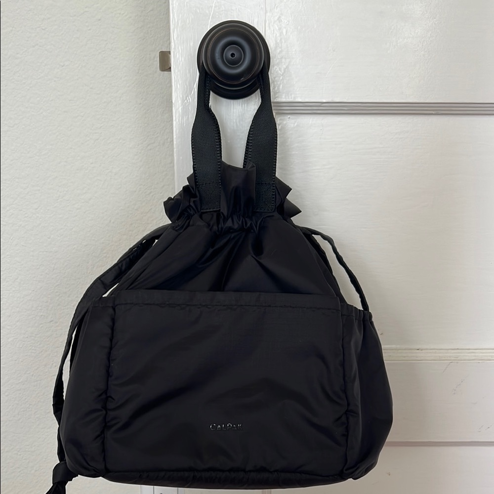 Calpak Black Drawstring Tote